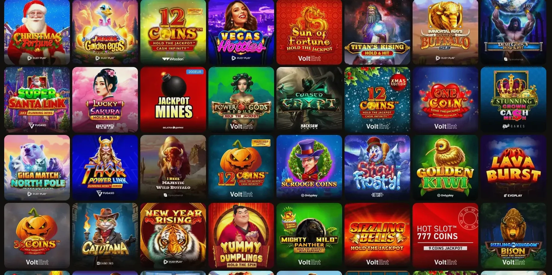 Candyspinz Mobile App auf Smartphone mit Slot-Auswahl